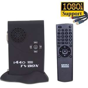 Kworld TV BOX1440 for LCD & CRT w/ YPbPr 1080i Signal Input Support at 