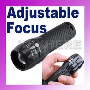 Adjustable Focus Zoom LED Lamp Light Torch Flashlight  