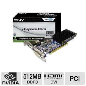 PNY VCG84512D3SPPB GeForce 8400 GS Video Card   512MB, DDR3, PCI, DVI 