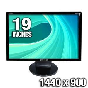 Samsung 19 Widescreen LCD Monitor   5ms, 10001 Static Contrast Ratio 