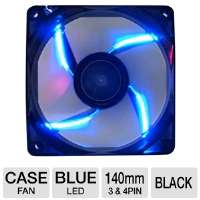 Click to view XION AXP GF140_LEDBL Alphawing Series Blue LED Case Fan 