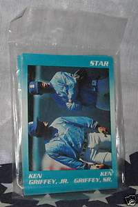 KEN GRIFFEY JR   1990 Star Co   Jr & Sr 11 card set  