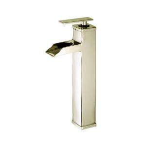   Schon Single Hole 1 Handle High Arc Bathroom Faucet in Satin Nickel