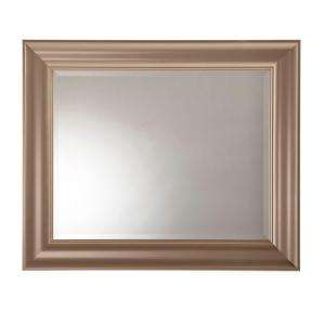   in. x 36 in. Framed Mirror in Polished Pewter 71903 