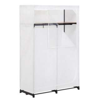 Honey Can Do 46 In. Storage Wardrobe With Top Shelf WRD 01898 at The 