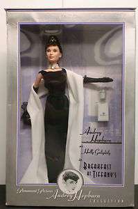 Audrey Hepburn Collection Black Evening Gown Barbie Mattel Breakfast 