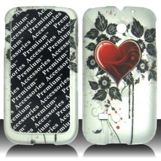 Cricket Huawei M865 Cell Phone Sacred Heart Texture Accessory Hard 