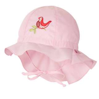 Sterntaler Mädchen Hut Gr. 43 53 rosa mit Nackenschutz  