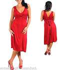 WOMENS PLUS 1X SIZE 14/16 RED TWIST FRONT DRESS NEW TOP CLOTHING
