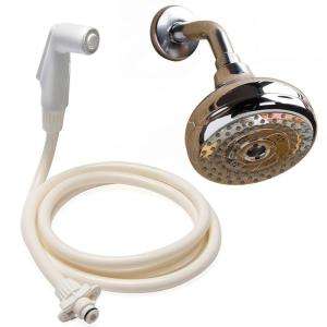 RINSE ACE 2 in 1 4 Setting Convertible Showerhead in Chrome 3510 at 