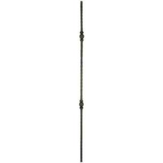 Roma 44 in. x 5/8 in. Old World Copper Metal Double Hammered Baluster 
