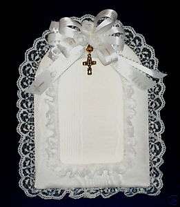 Handmade Arched 4x6 Holy Communion Frame w/ Cross  