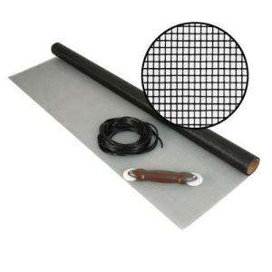   36 in. x 84 in. Charcoal Fiberglass Screen Kit with Spline and Roller