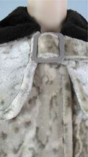   fur collar wrap amazing authentic vintage 1960s crushed velvet rock