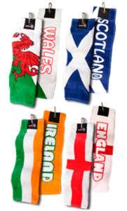   Golf Towel England Ireland Scotland Wales Flags 5060096843412  