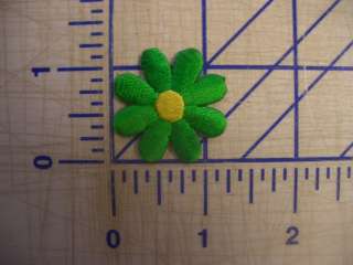 Green Yellow Daisy Iron On Patch Sew On Glue On Applique 
