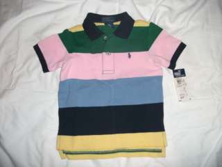 Ralph Lauren Stripe Polo Boy Shirt 9 12 18 24 month NWT  