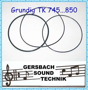 Riemensatz für Zählwerk Riemen GRUNDIG TS-1000 Tonband Rubber Drive Belt-Kit 
