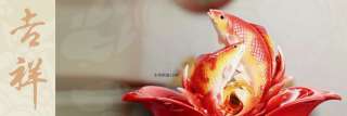 FZ02763 Franz Porcelain Fish Treasure red bowl Ltd 1288 Only Special 