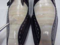 Mezlan Slash Mens Black/Beige Leather Oxford Club Shoe 11M Retail 