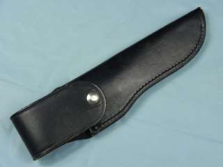 BLACK LEATHER SHEATH FOR HUGE HUNTING OR FIGHTING KNIFE  