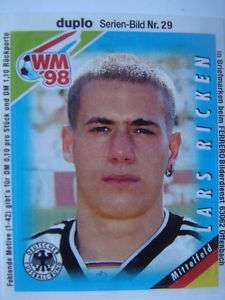 duplo/hanuta WM 98 # Deutschland Lars Ricken # 29  
