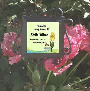 Personalized Never Forgotten Memorial Garden Stake  