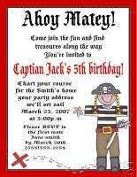 Pirate BOY GIRL Birthday Party Invitations 3 DESIGNS  