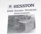   manual for 8400 double windrow attachment by hesston it measures about