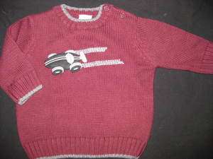 NWT Gymboree Turbo Charged boy 6 12 months sweater car  