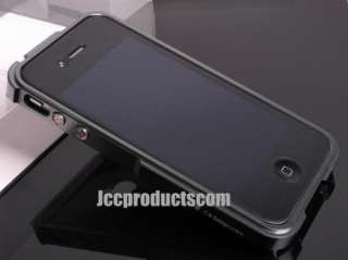   Grey Blade Real Metal Aluminum Bumper Case For Iphone 4 4G 4S  