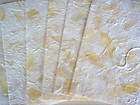 MULBERRY PAPER, THICK, CREAM WITH LEAF SKELETONS   12 SHEETS 