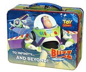 New Toy Story 3 Lunch Box Buzz Lightyear Tin Box Toy Tote Metal Snack 