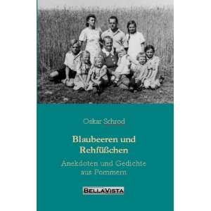   Anekdoten und Gedichte aus Pommern  Oskar Schrod Bücher