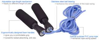 Speed jump skipping rope with bearing & foam handle for quick skip 