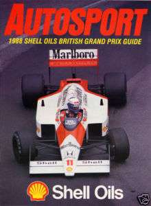 Autosport Supplement British Grand Prix Guide 1988  