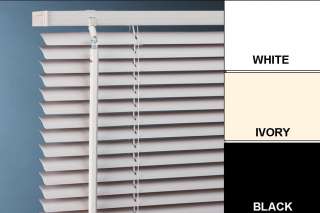 venetian blind in white ivory or black size widths from 45cm to 210cm 