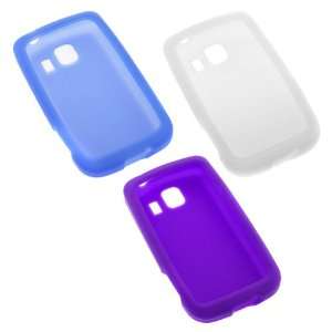  GTMax 3x Soft Silicone Skin Cover Cases(Purple+Blue+Clear 
