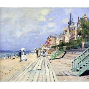  Claude Monet The Boardwalk at Trouville  Art 