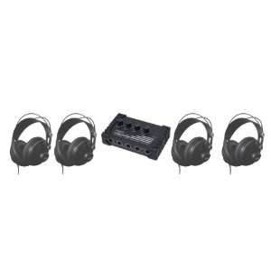 CAD Audio HP 310 Bundle of Four MH310 Studio Headphones and One HA4 