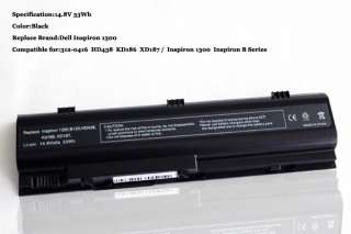 Brand New Replacement Laptop Battery for Dell Inspiron 1300 B120 B130 