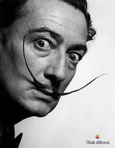 Pubblicità Poster APPLE Think Different   Salvador Dalí  