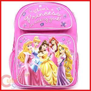 Disney Princess w/Rapunzel School Backpack Bag 16  