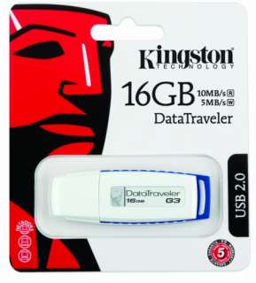 PEN DRIVE 16 GB KINGSTON ORIGINALE MEMORIA 16GB DATATRAVELER DTI G3 