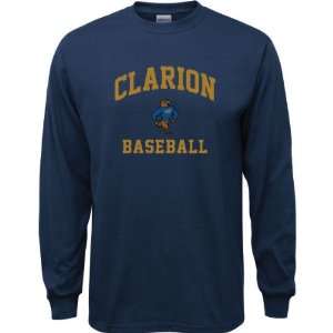  Clarion Golden Eagles Navy Youth Baseball Arch Long Sleeve 