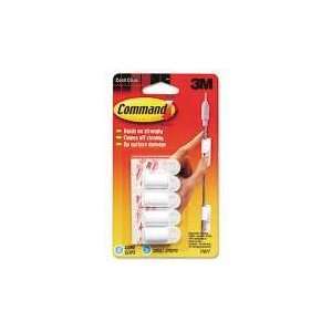  Command 17017   Cord Clip w/Adhesive, White, 4/Pack 