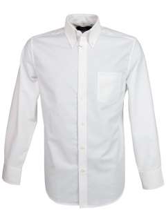 Mens Ben Sherman Classic Eton Oxford Shirt Plain Long Sleeves Button 