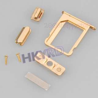 Gold Diamond Bezel Frame Chassis Housing For Iphone 4S 4GS  