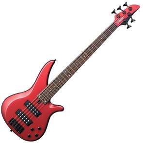 Yamaha RBX375 5 String Active Bass Guitar Red Metallic  