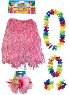 Pink Hula Skirt and Garland Bundle. Look great with this brilliant 